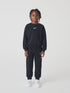 Nike Black Little Kids Essential Marl Crew Tracksuit Set