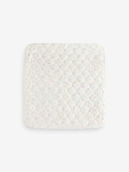Delicate Floral Muslin Baby Fleece Blanket