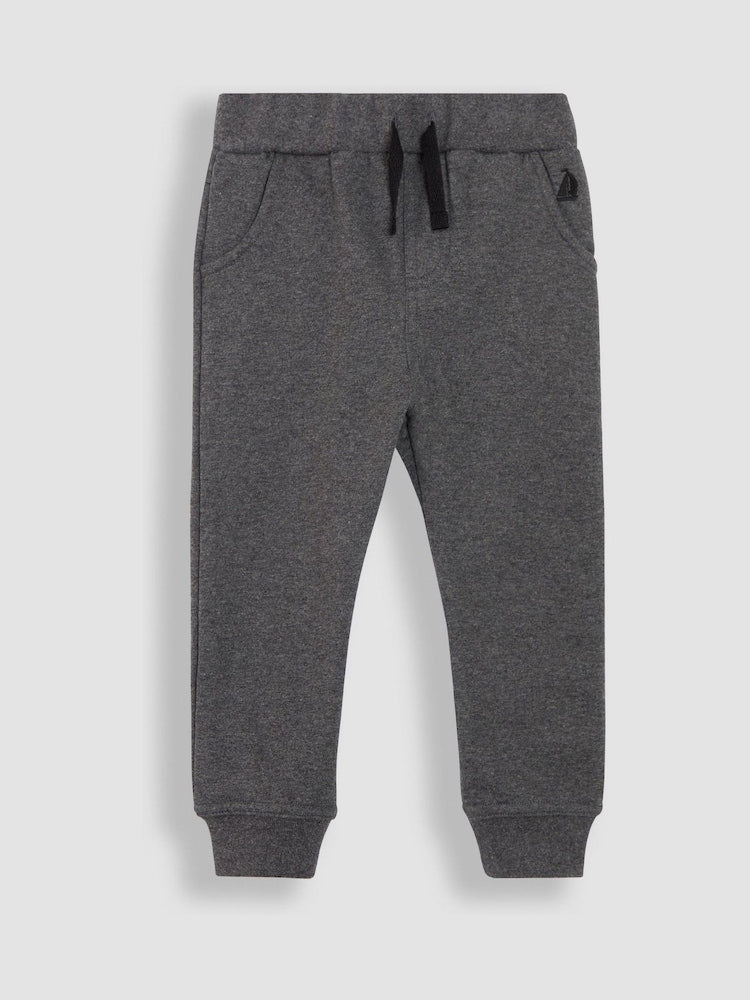 JoJo Maman Bébé Black &amp; Grey Marl 2-Pack Joggers - Size 6-12 Months (68-80cm)