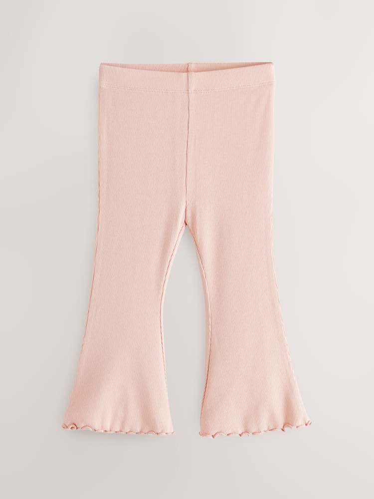 Multi Ribbed Flare Leggings 5 Pack (3mths-7yrs) - Size 3-6 Months (62-68cm)