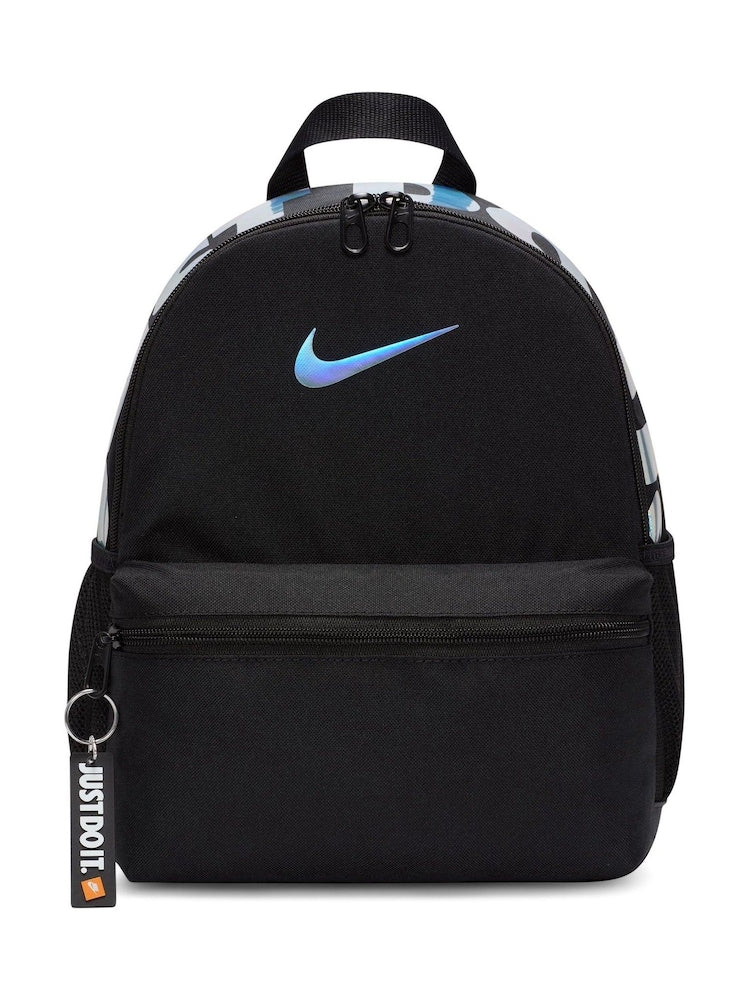 Nike Black/chrome Kids Mini Brasilia JDI Backpack - Size One