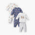 Pack of 3 Juniors Cotton Crew Neck Long Sleeves Pyjama Set with Bear Print - Multicolour / 12-18 mths