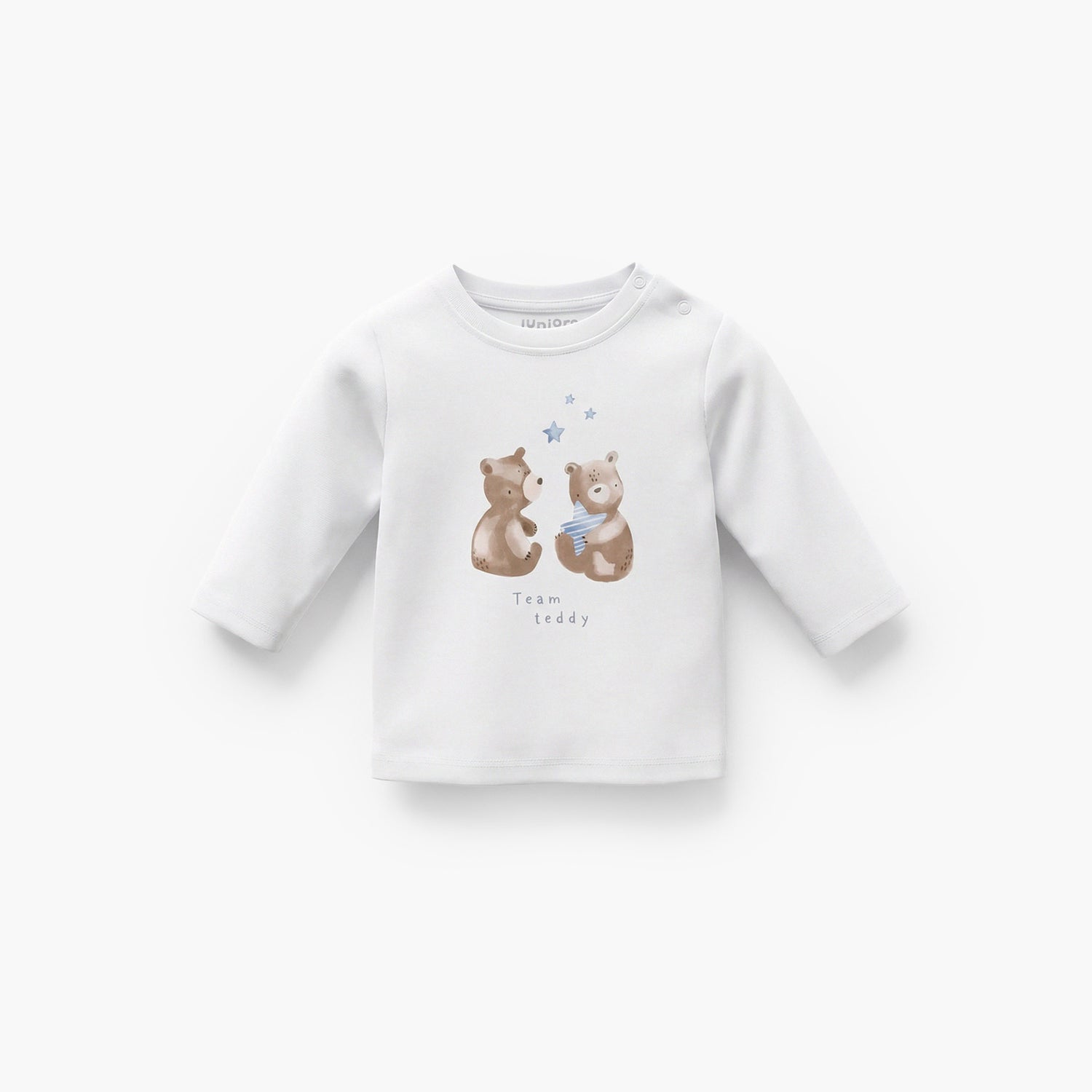 Pack of 3 Juniors Cotton Crew Neck Long Sleeves Pyjama Set with Bear Print