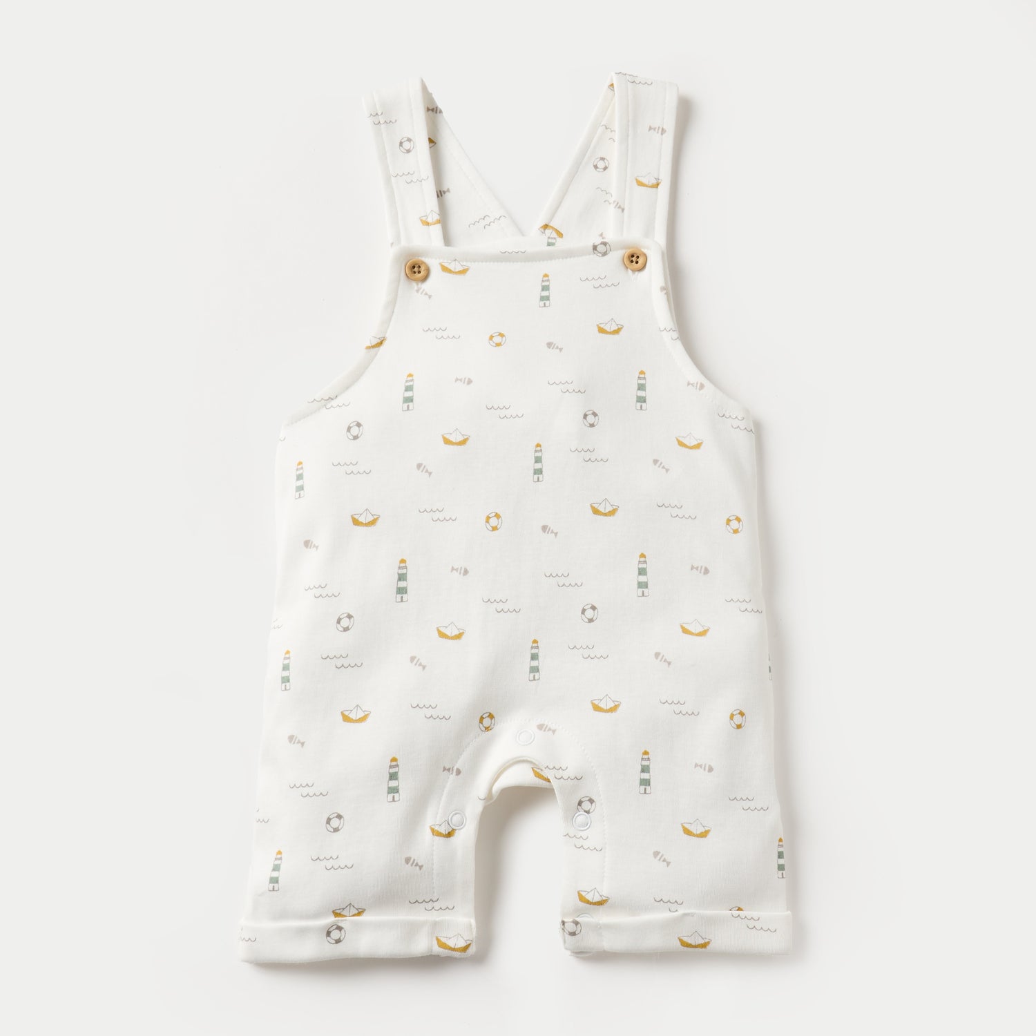 Juniors Solid Short Sleeves T-shirt and Printed Dungaree Set