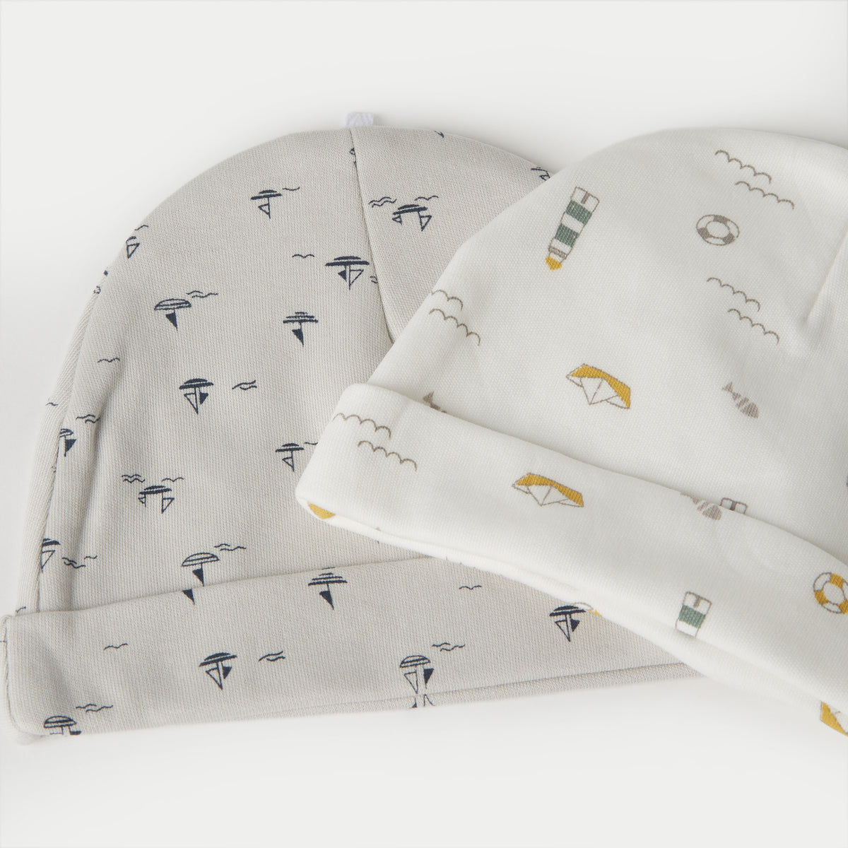 Juniors Printed Beanie Cap - Set of 2