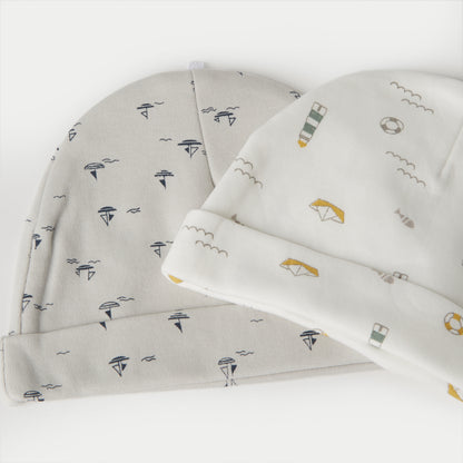 Juniors Printed Beanie Cap - Set of 2