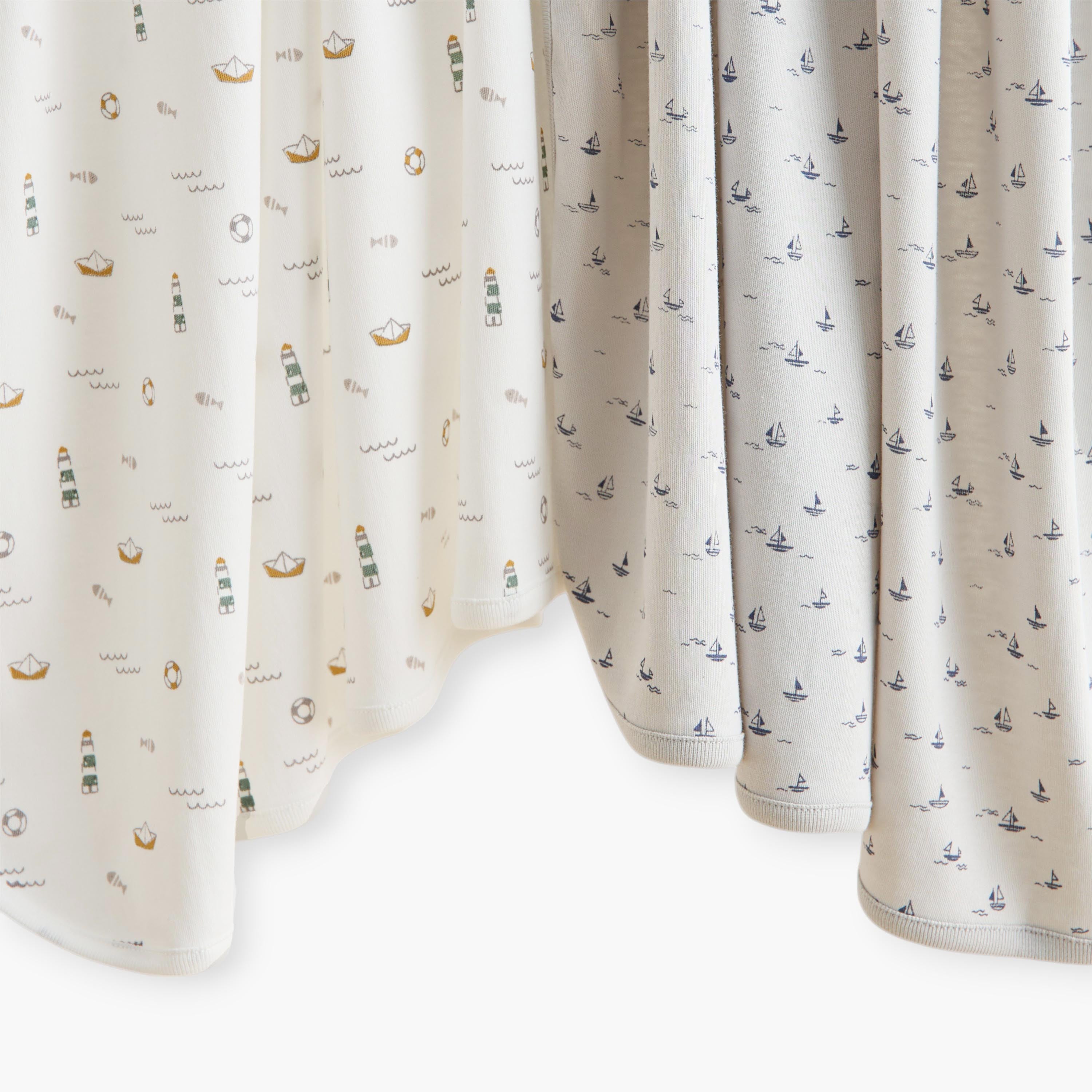 Juniors 2-Piece Printed Receiving Blanket Set