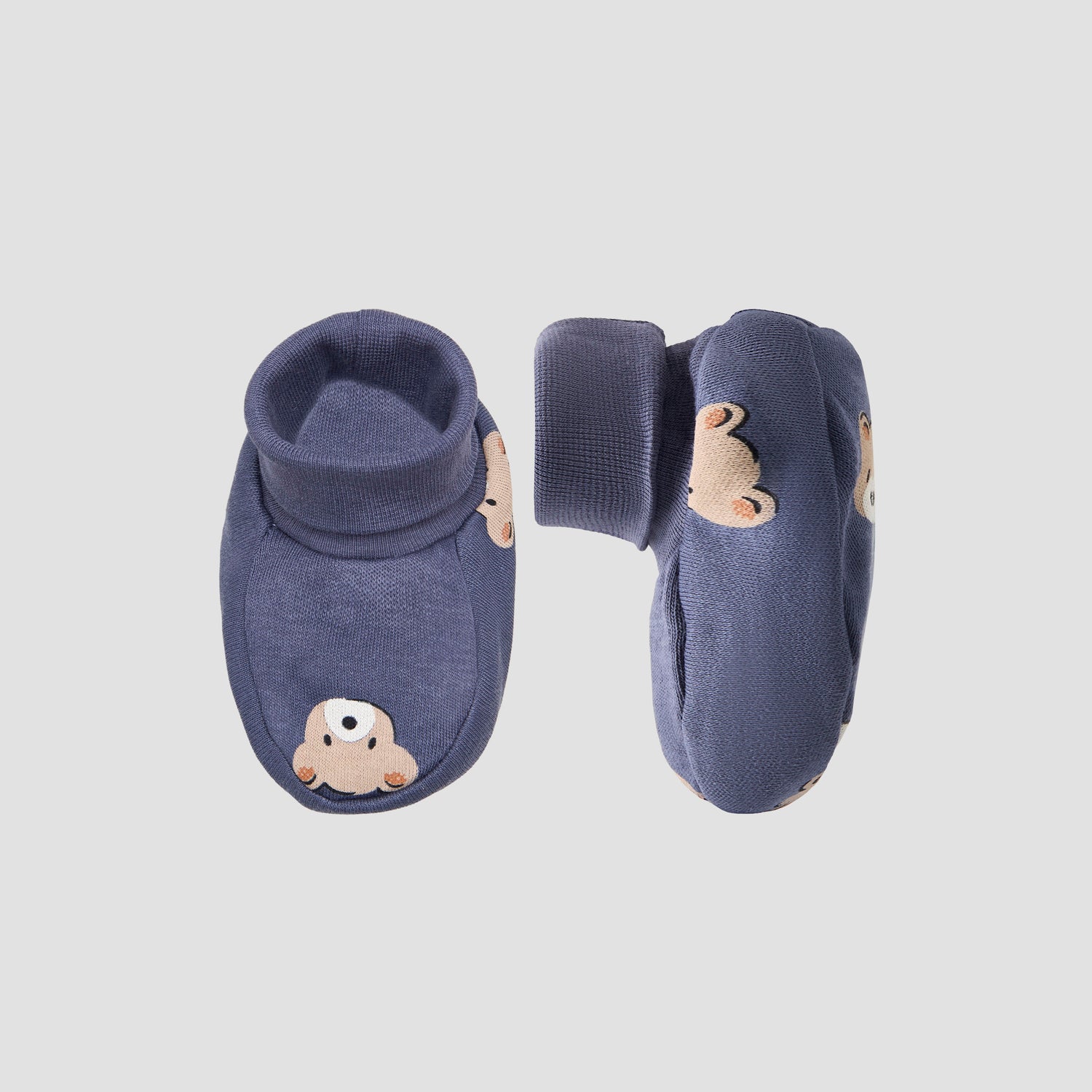 Pack of 3 Juniors Booties with Cuff, Printed