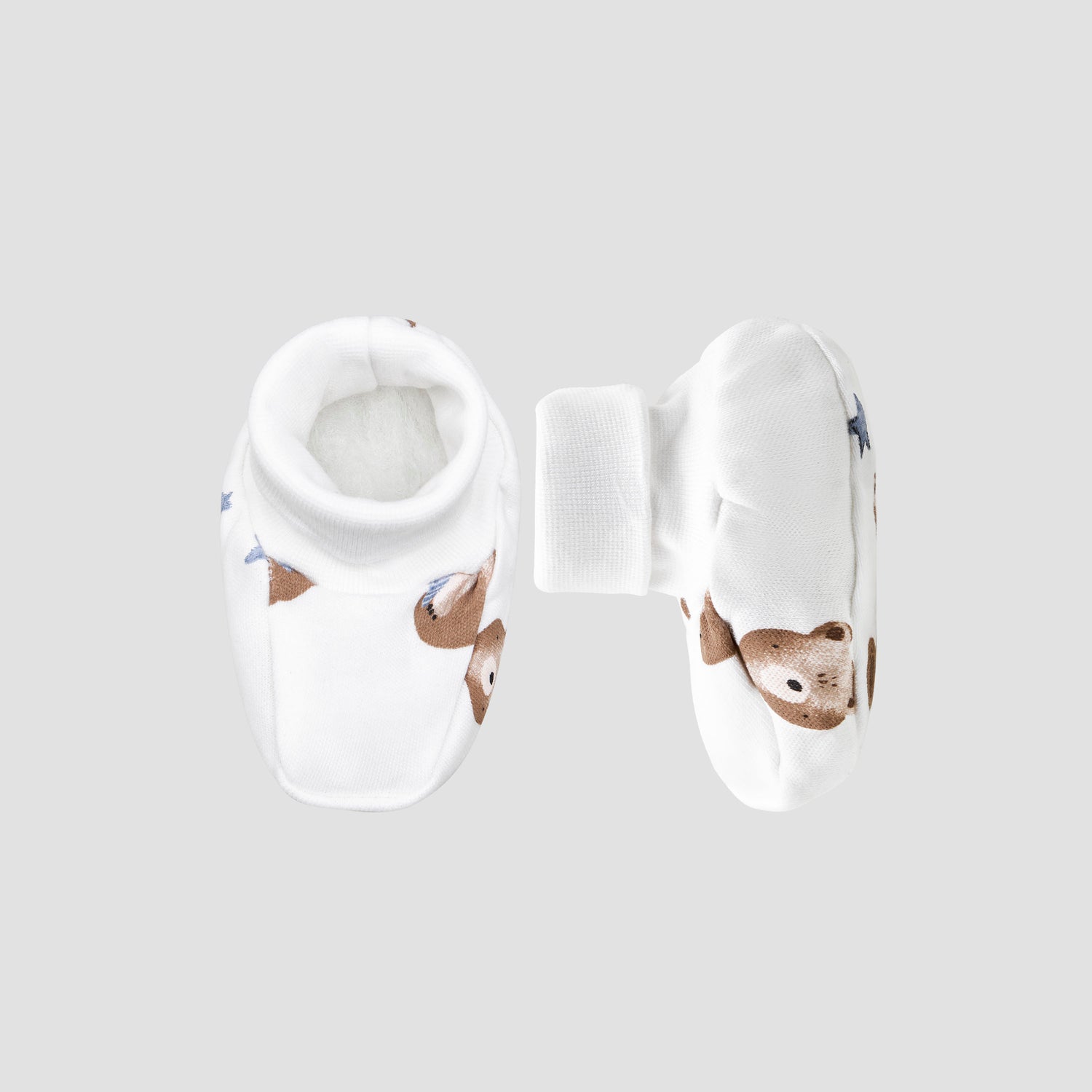 Pack of 3 Juniors Booties with Cuff, Printed