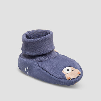 Pack of 3 Juniors Booties with Cuff, Printed