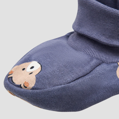 Pack of 3 Juniors Booties with Cuff, Printed