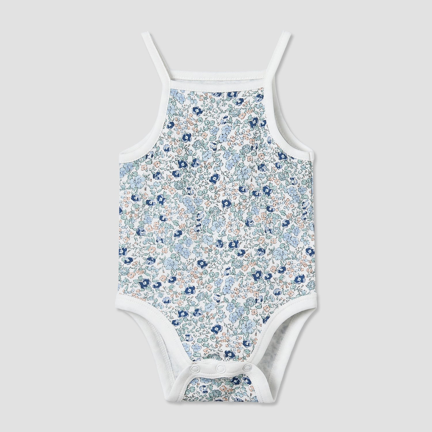 Pack of 3 Juniors Cotton Square Neck Straps Bodysuit with Assorted Prints