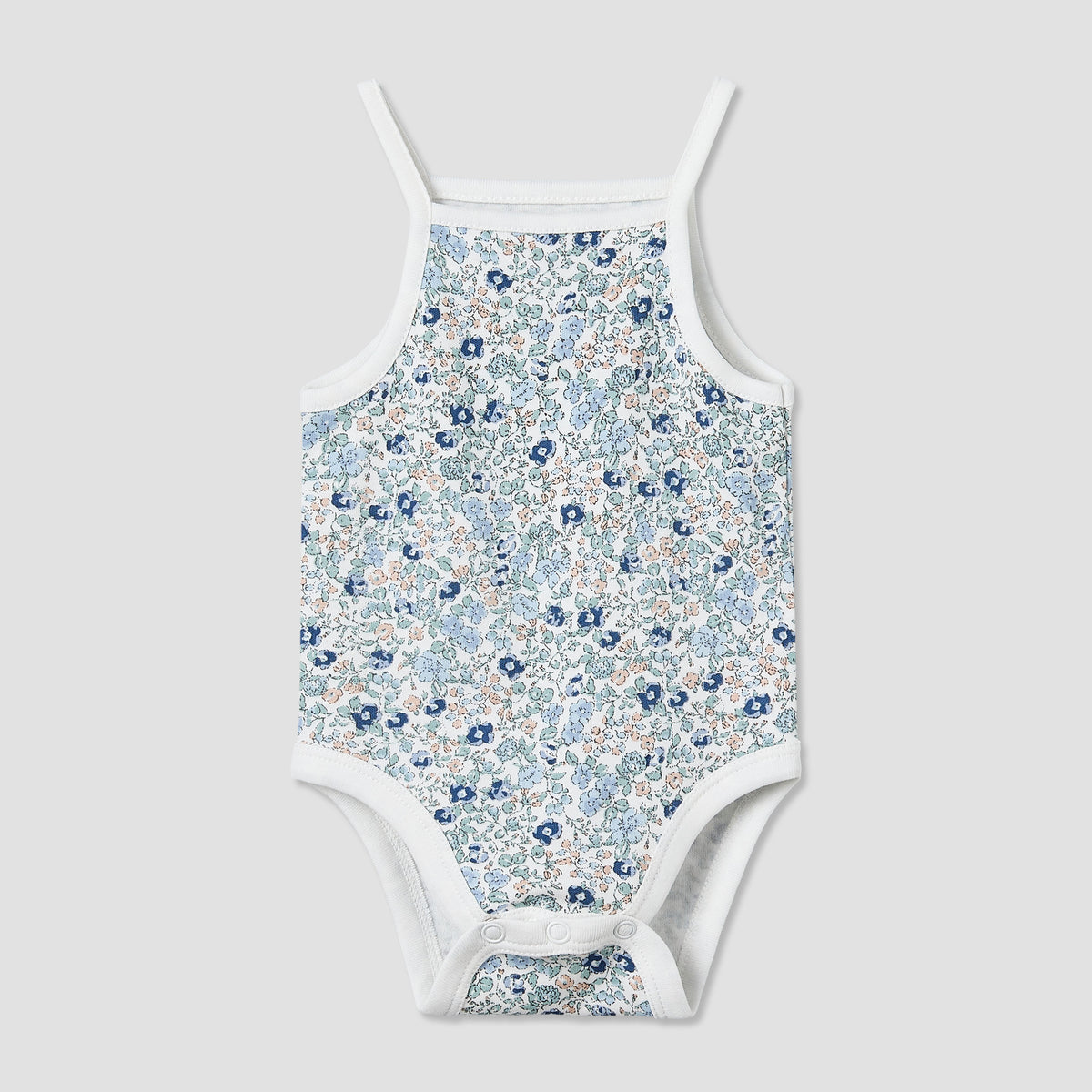 Pack of 3 Juniors Cotton Square Neck Straps Bodysuit with Assorted Prints