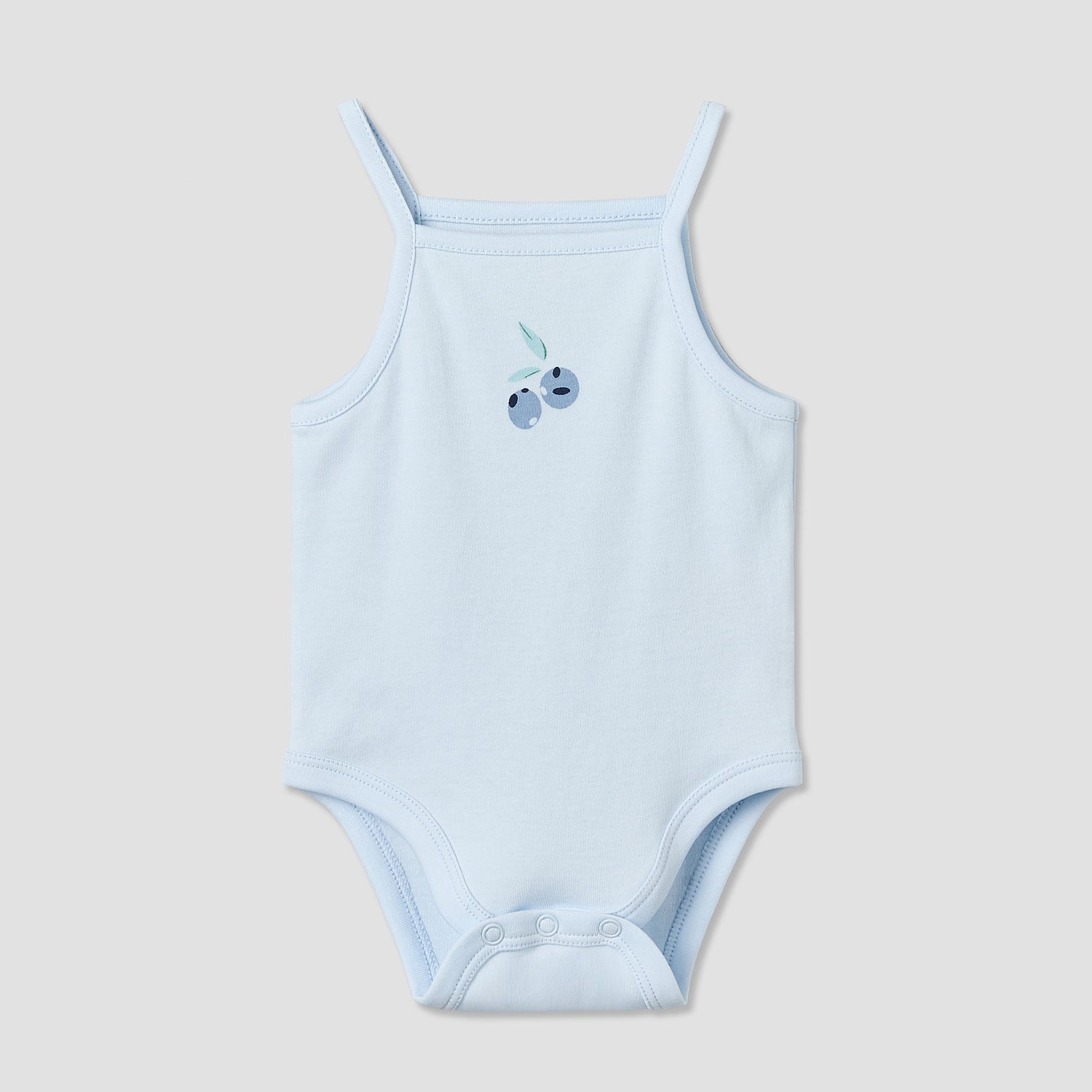 Pack of 3 Juniors Cotton Square Neck Straps Bodysuit with Assorted Prints