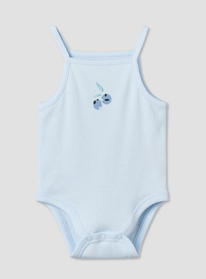 Pack of 3 Juniors Cotton Square Neck Straps Bodysuit with Assorted Prints-baby-girls-clothing-bodysuits-image-4