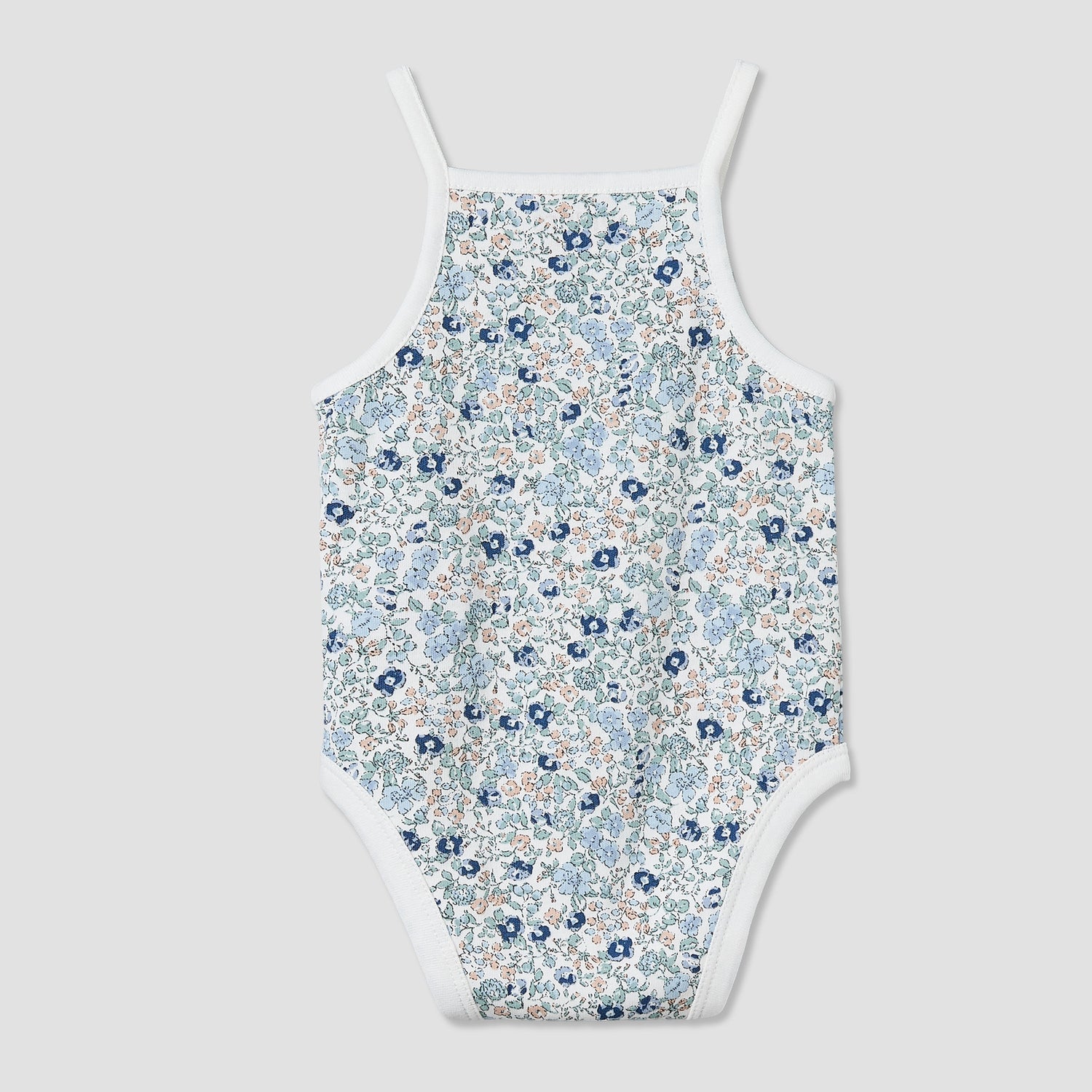 Pack of 3 Juniors Cotton Square Neck Straps Bodysuit with Assorted Prints