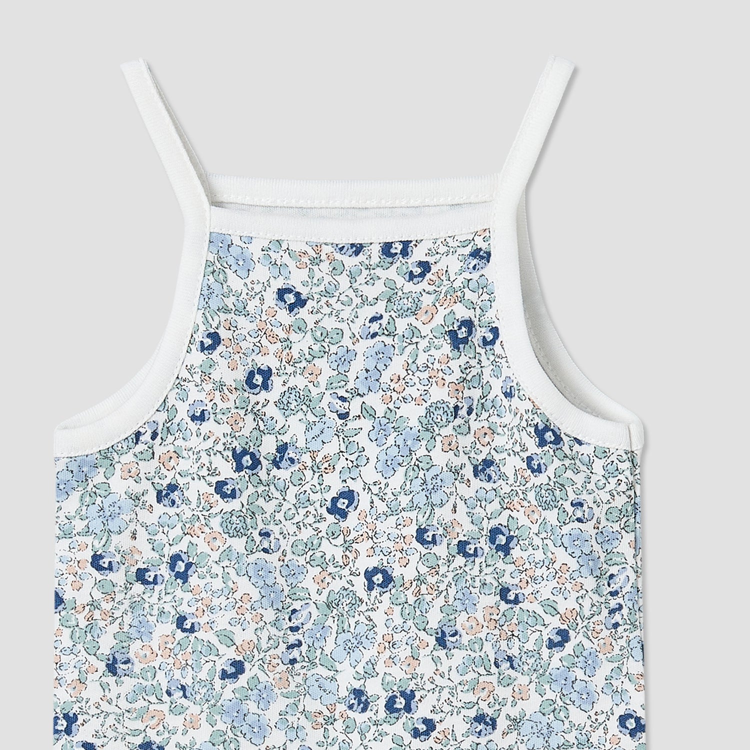 Pack of 3 Juniors Cotton Square Neck Straps Bodysuit with Assorted Prints