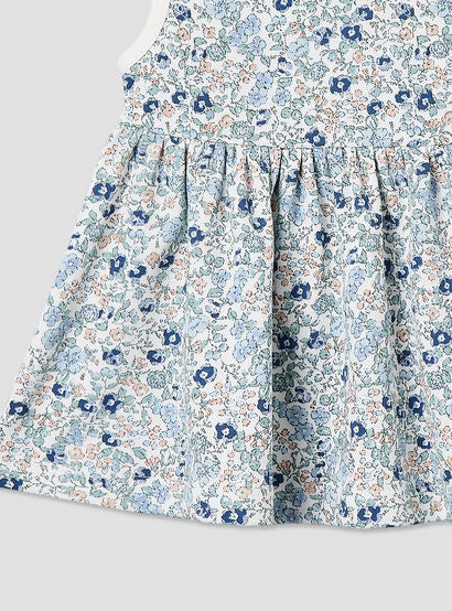 Pack of 2 Juniors Round Neck Sleeveless Knee-Length Dress with Floral Print-baby-girls-clothing-dressesandjumpsuits-image-7
