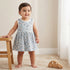 Pack of 2 Juniors Round Neck Sleeveless Knee-Length Dress with Floral Print - Blue / 12-18 mths
