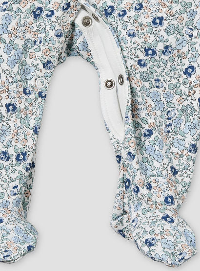 Pack of 2 Juniors Cotton Round Neck Long Sleeve Sleepsuit with Floral Print-baby-girls-clothing-nightwear-sleepsuits-image-7
