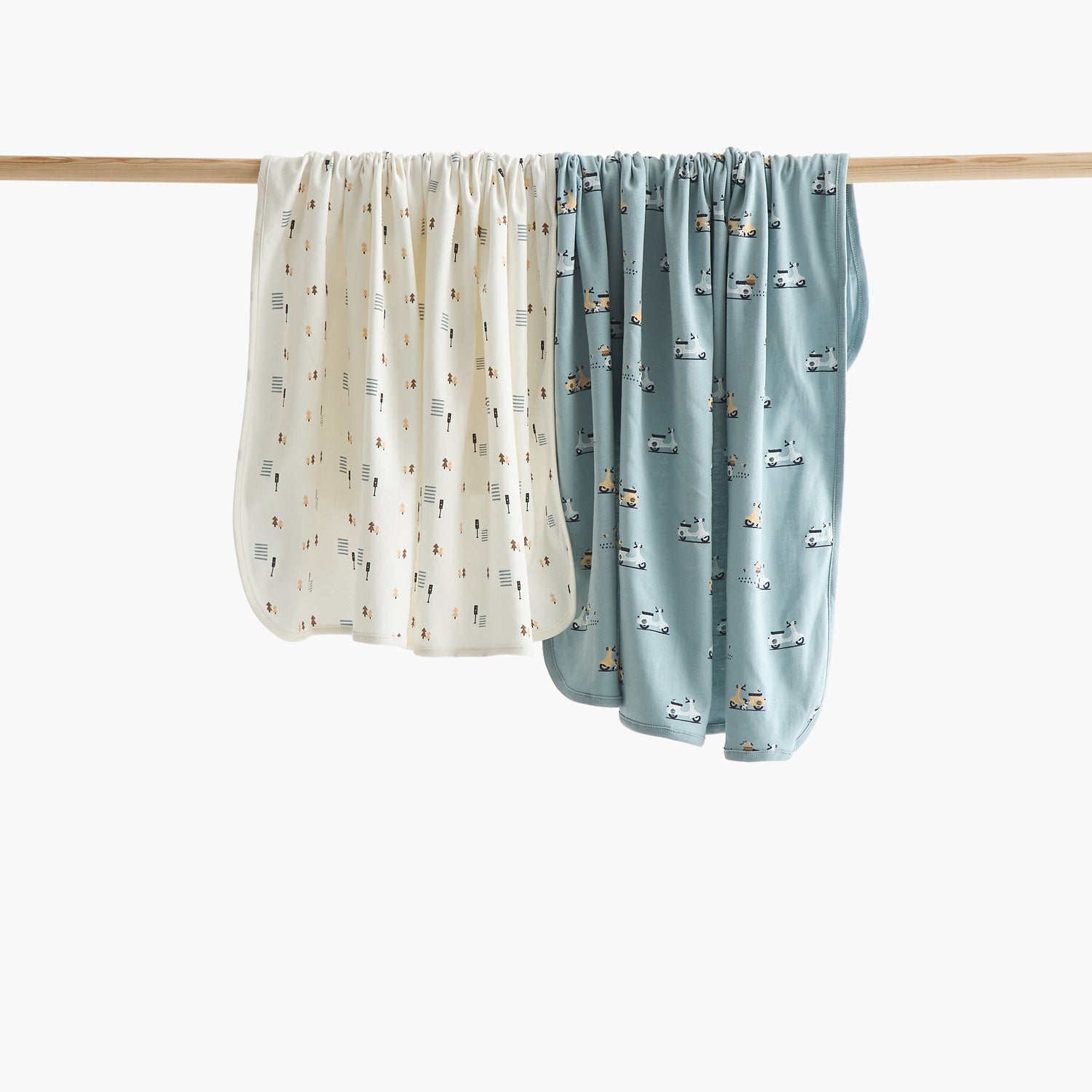 Juniors 2-Piece Printed Receiving Blanket Set - 70x70 cm