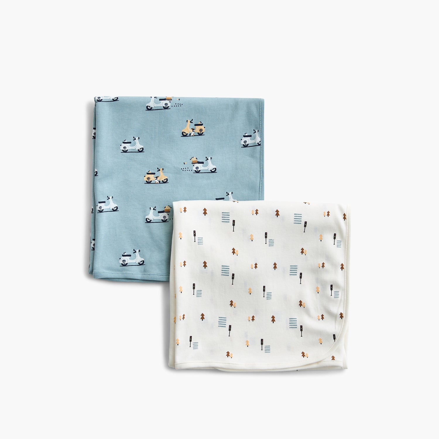 Juniors 2-Piece Printed Receiving Blanket Set - 70x70 cm