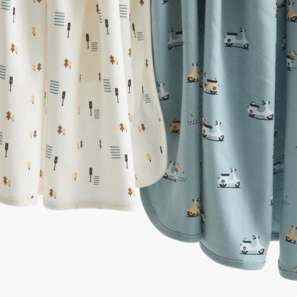 Juniors 2-Piece Printed Receiving Blanket Set - 70x70 cm