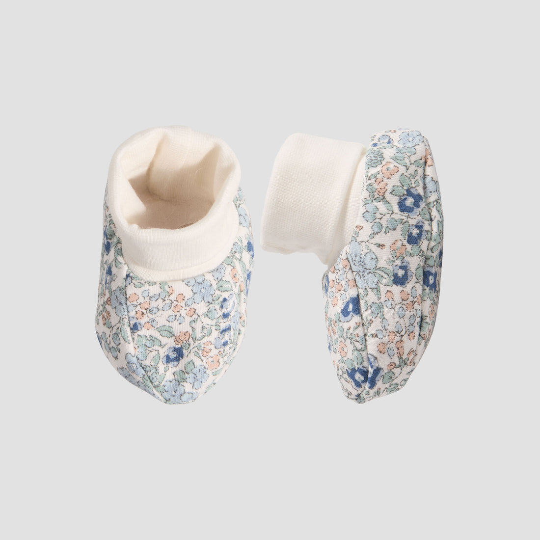 Pack of 2 Juniors Booties with Cuffed Hem, Floral Print