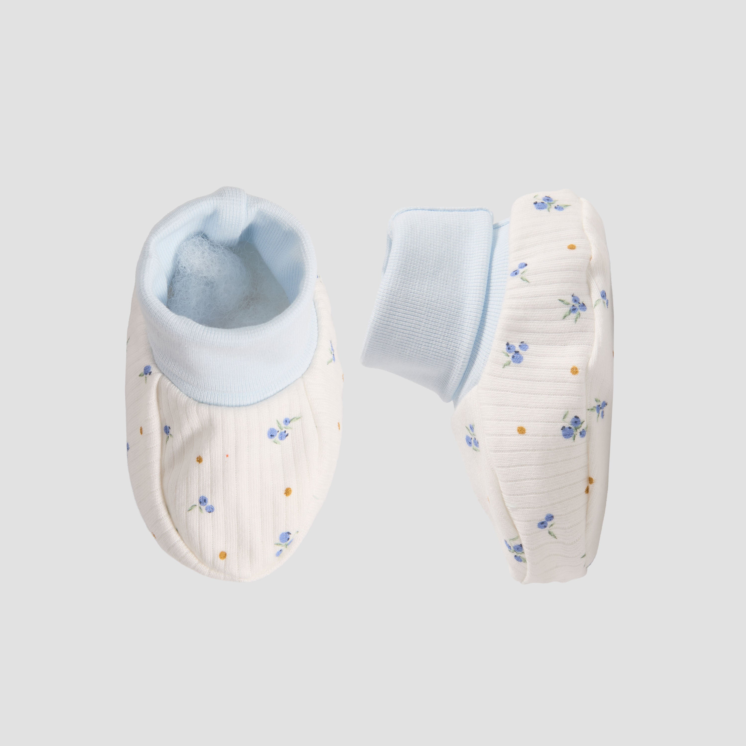 Pack of 2 Juniors Booties with Cuffed Hem, Floral Print