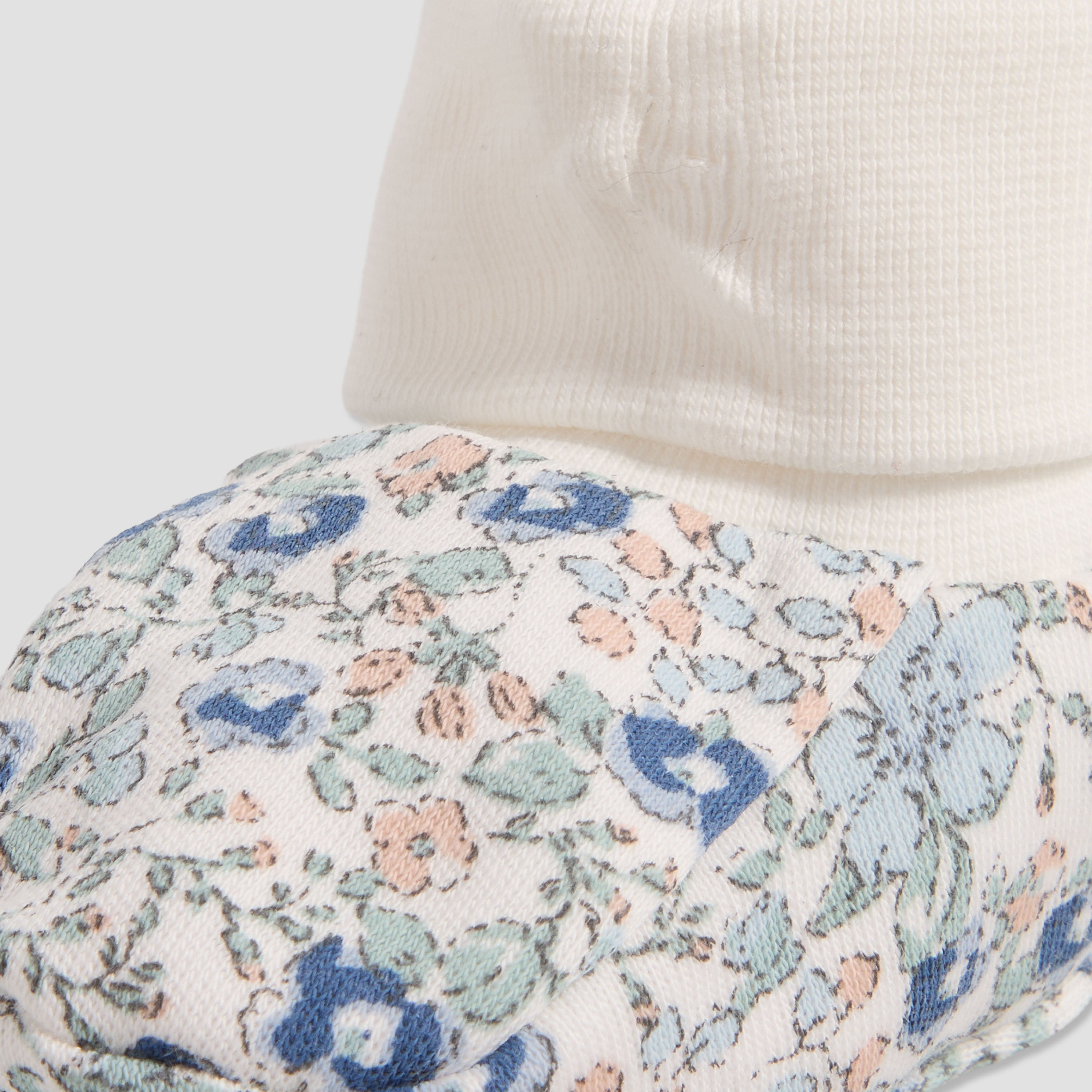 Pack of 2 Juniors Booties with Cuffed Hem, Floral Print