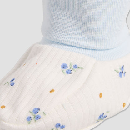 Pack of 2 Juniors Booties with Cuffed Hem, Floral Print