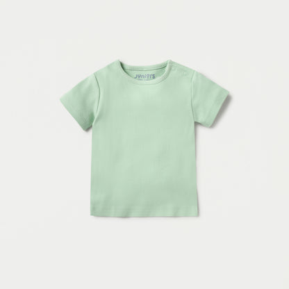 Juniors Floral Print Dungaree and Solid T-shirt Set - Multicolour / 12-18 mths