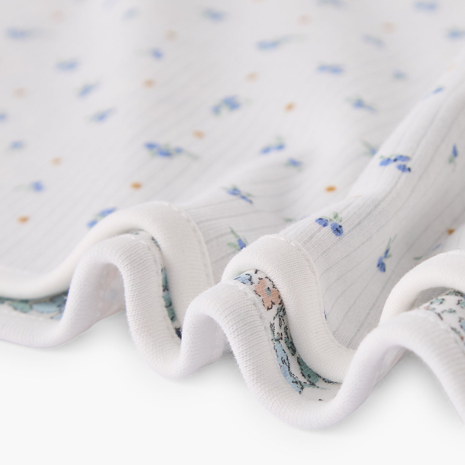 Pack of 2 Juniors Receiving Blanket with Floral Print