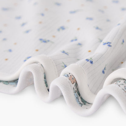 Pack of 2 Juniors Receiving Blanket with Floral Print