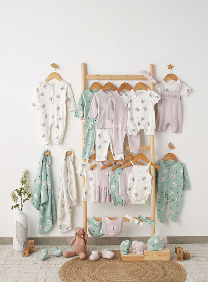 Juniors Round Neck Short Sleeves T-shirt and Dungaree Set with Butterfly Print-baby-girls-clothing-setsandcoords-image-6