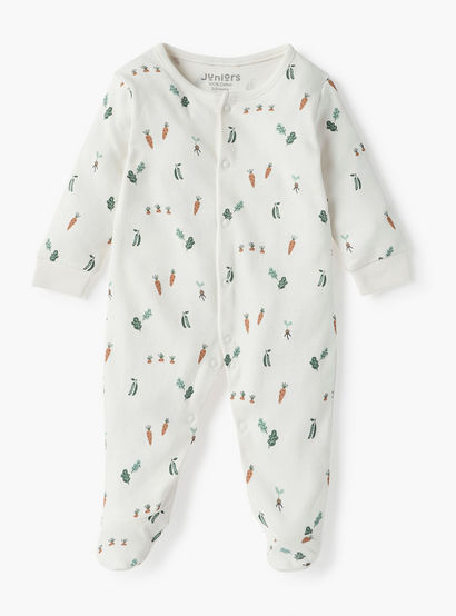 Juniors All-Over Print Closed Feet Sleepsuit with Long Sleeves - Set of 2-baby-boys-clothing-nightwear-sleepsuits-image-2