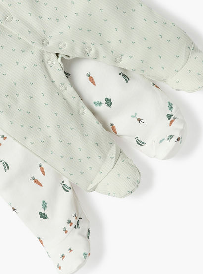 Juniors All-Over Print Closed Feet Sleepsuit with Long Sleeves - Set of 2-baby-boys-clothing-nightwear-sleepsuits-image-4