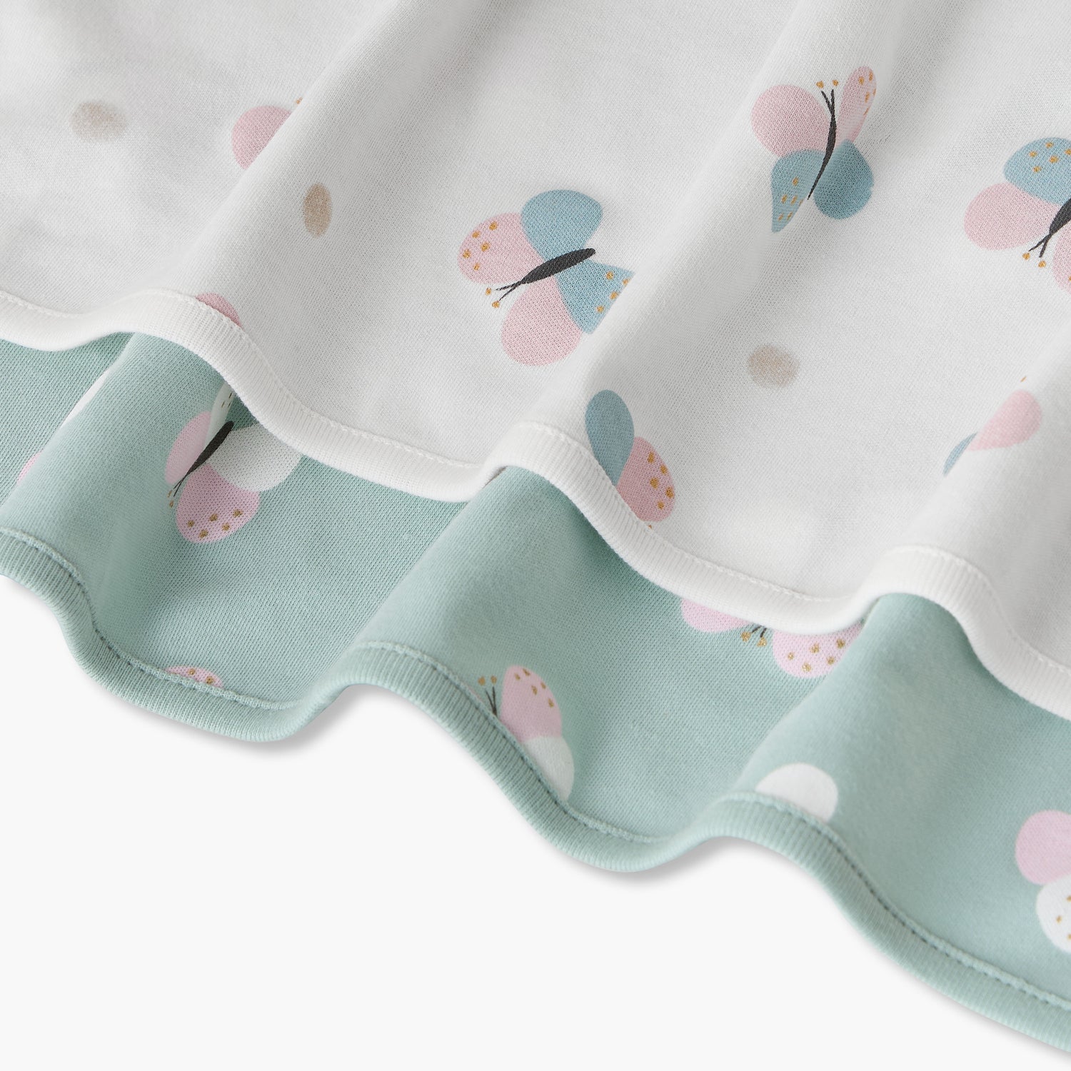 Juniors Receiving Blanket with Butterfly Print, Set of 2