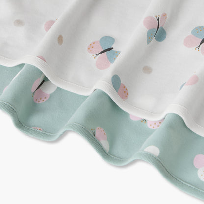 Juniors Receiving Blanket with Butterfly Print, Set of 2