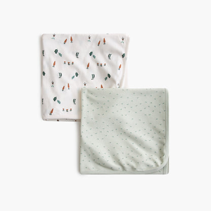 Juniors 2-Piece Printed Receiving Blanket Set - 70x70 cm