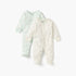 Juniors Printed Closed Feet Sleepsuit with Button Closure - Set of 2 - Multicolour / 9-12 mths