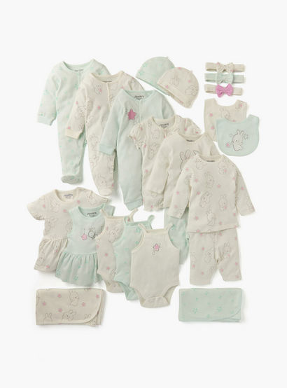 Juniors Printed Closed Feet Sleepsuit with Button Closure - Set of 2-baby-girls-clothing-nightwear-sleepsuits-image-6