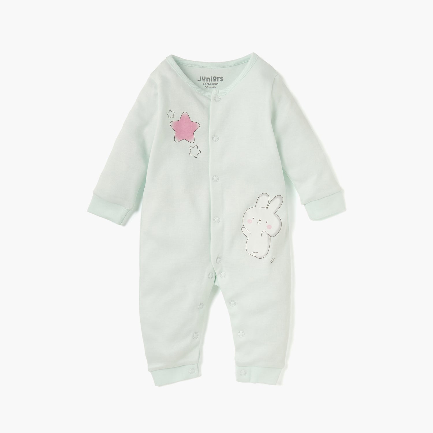 Juniors Printed Sleepsuit and Romper Set