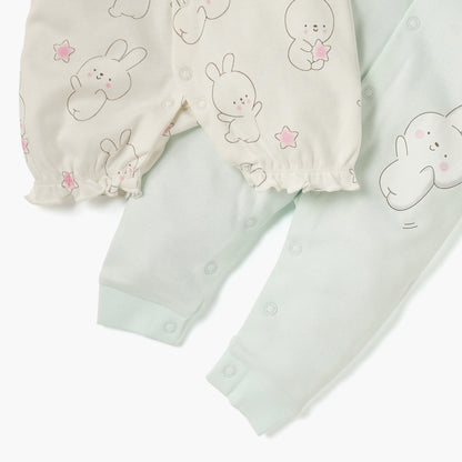 Juniors Printed Sleepsuit and Romper Set