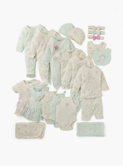 Juniors Printed Sleepsuit and Romper Set-baby-girls-clothing-nightwear-sleepsuits-image-6