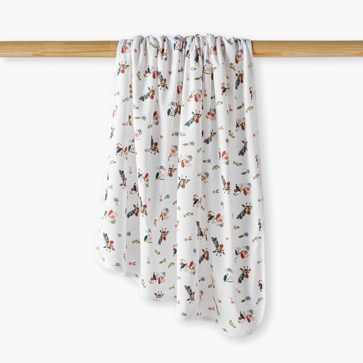 Juniors All-Over Giraffe Print Receiving Blanket - 70x70 cm