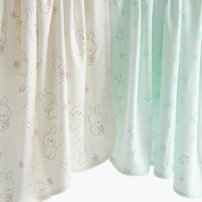 Juniors 2-Piece Printed Receiving Blanket Set - 70x70 cm