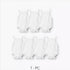 Juniors Solid Sleeveless Bodysuit - Set of 7 - White / 12-18 mths