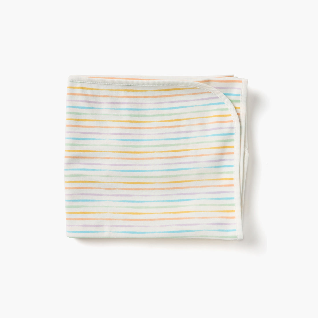 Juniors Striped Receiving Blanket - 70x70 cm - White / 0-6 mths