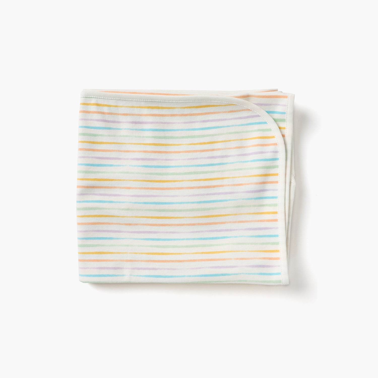 Juniors Striped Receiving Blanket - 70x70 cm - White / 0-6 mths